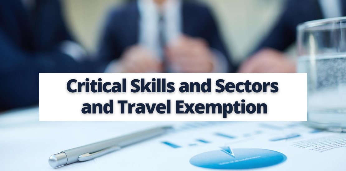 Critical Skills and Sectors