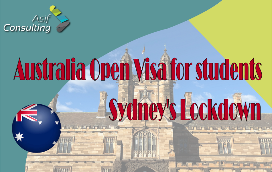 Australia Open Visa for students, Sydney's Lockdown