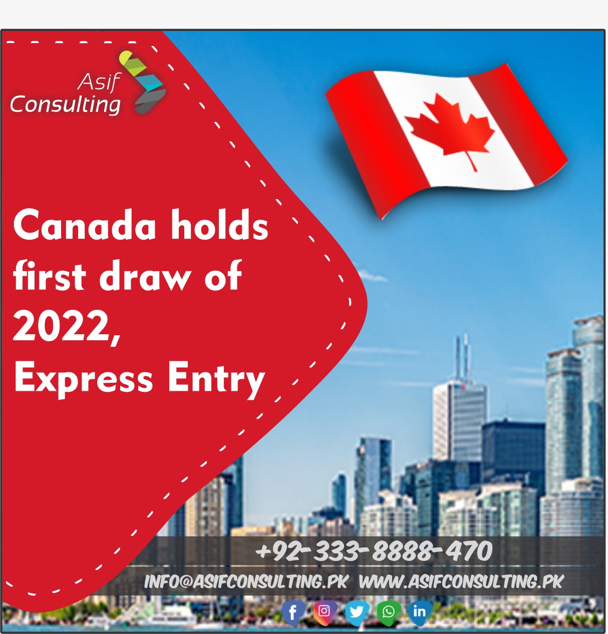 Canada holds first draw of 2022 | Canadian Immigration | Asif Consulting