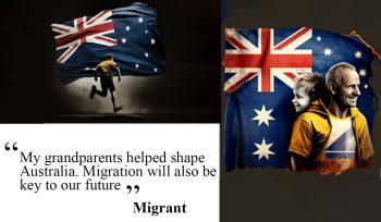 migrant review towards australia