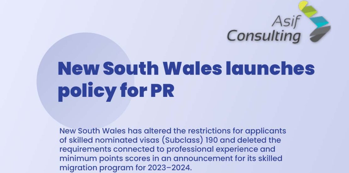 New South Wales Launches Policy for PR