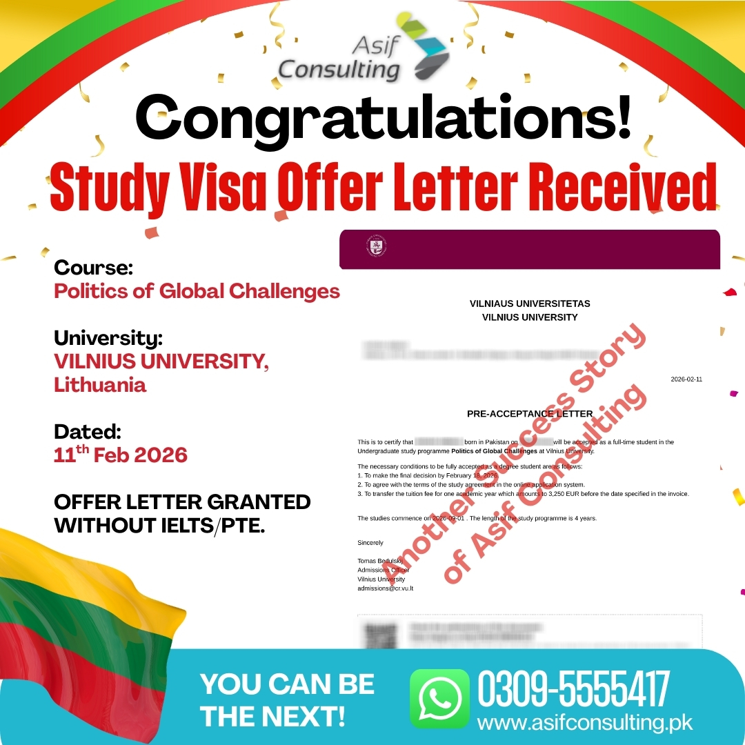 Lithuania Study Visa Success Story
