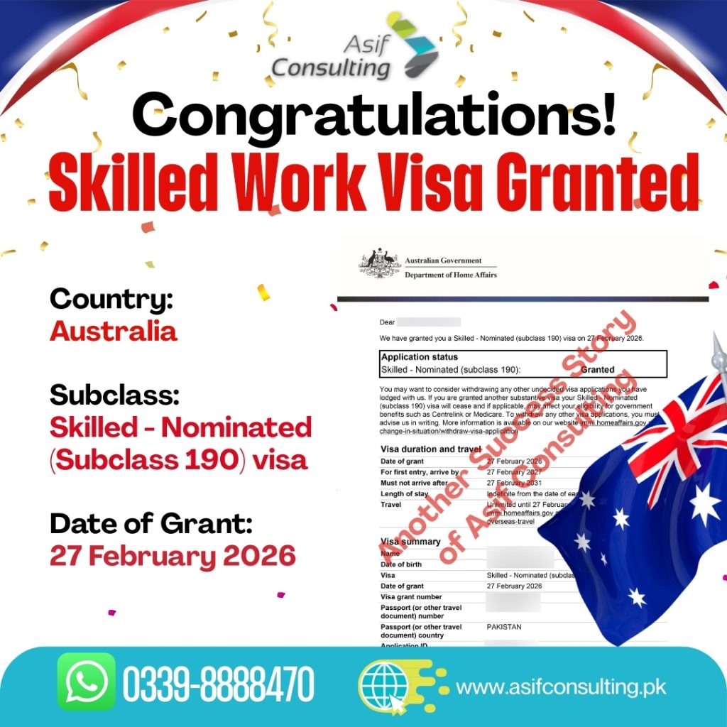 190 visa success Pakistan 2026