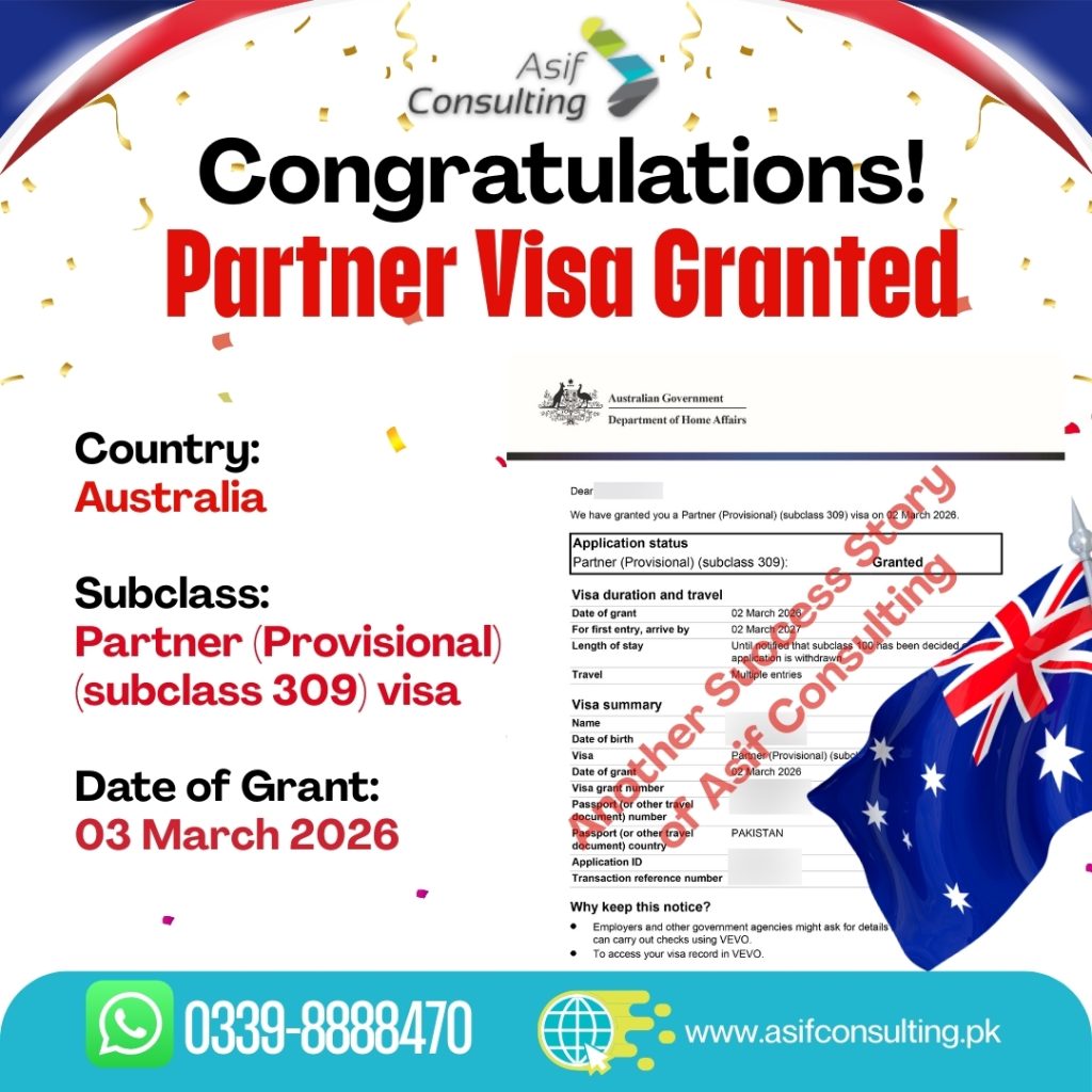 Subclass 309 partner visa Australia Granted